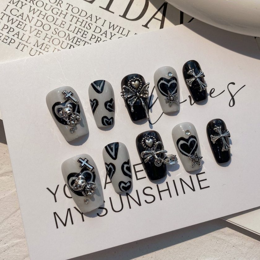 Metallic Bear Heavy Craft Press on Nails