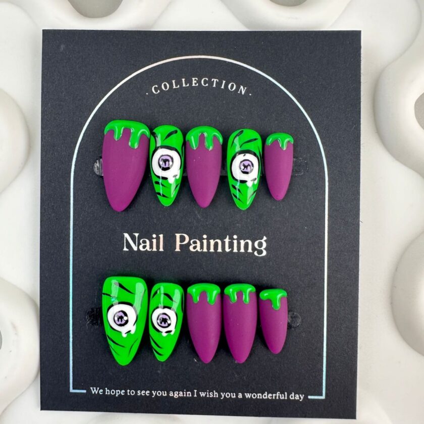 Monster Eye Press on Nails