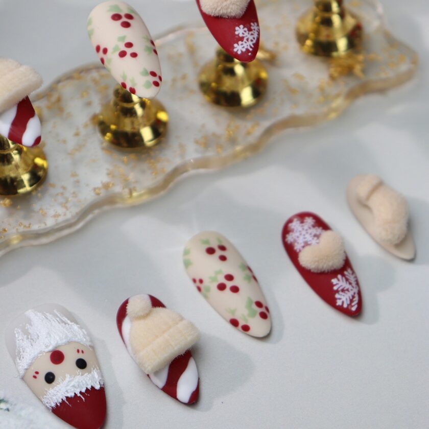 Santa Claus Holiday Cheer Press on Nails - Image 2