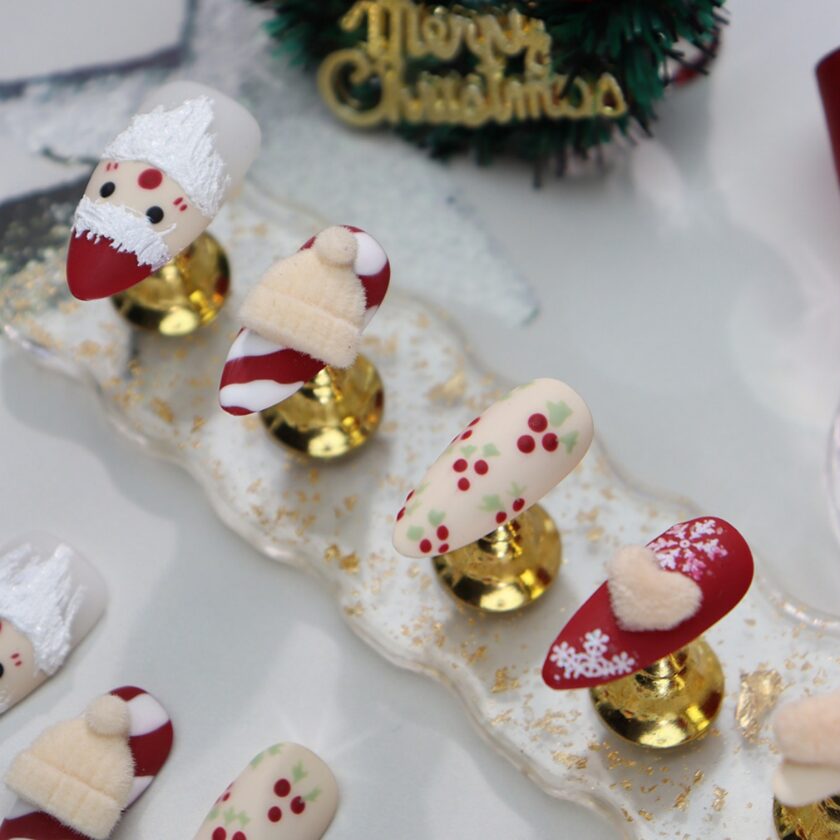 Santa Claus Holiday Cheer Press on Nails - Image 4