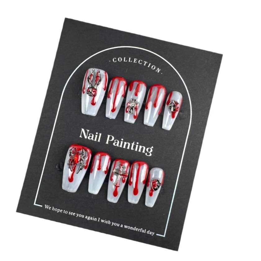 Bleeding Spider Totem Press on Nails - Image 4