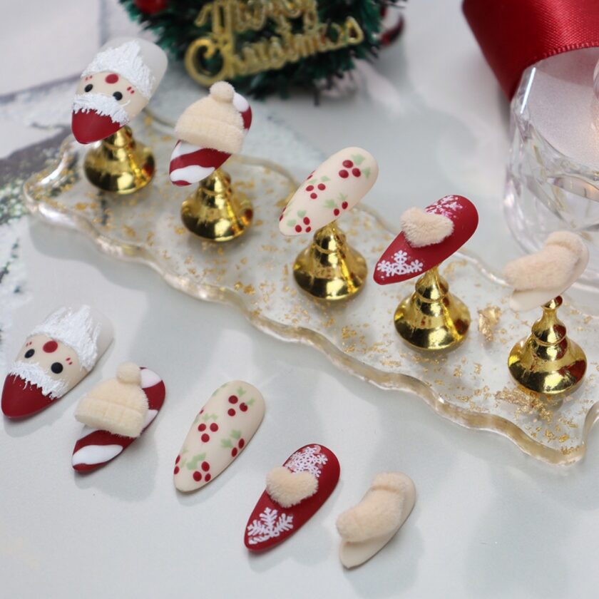 Santa Claus Holiday Cheer Press on Nails - Image 3