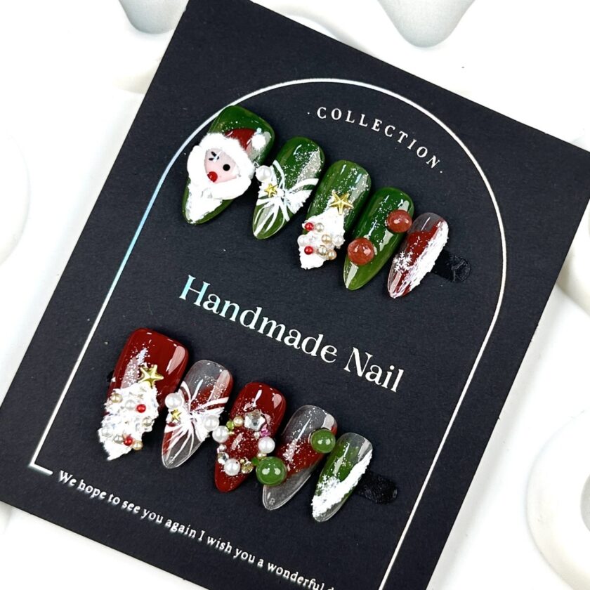 3D Christmas Wonderland Press on Nails